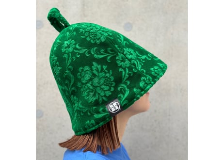 1点物！館内着 メッシュ君付き ピンク ウール メッシュ ベストサウナハット 1点物！館内着 メッシュ君付き ピンク ウール メッシュ ベスト