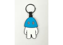 新色! 全 2色あり 😋 メッシュ君 ラバー キーホルダー 良質蒸温 オリジナル エンボス加工 裏面印刷 Rubber key holder