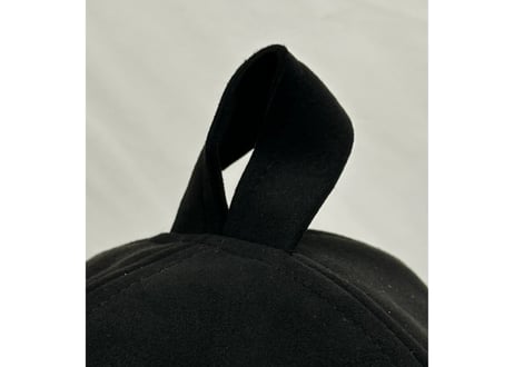 Mサイズ ⚫New デザインロゴ⚫ 入り! ブラック厚手 凄い断熱性 ✅フェイクスエード マイクロファイバー & 次世代 3層構造 ポリエステル・メッシュ素材  サウナハット