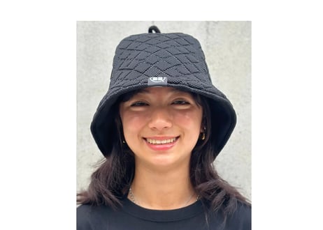 エンボス加工 BSH 別注品 ハード 2枚重ね ✅ダブル!! 次世代 3層構造 ポリエステル・メッシュ素材 大サイズ! サウナハット リバーシブル オリジナル商品 男女兼用 ゆったり