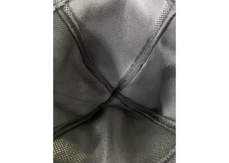 新タグ!「有吉くんの正直さんぽ」⚫ブラック & レッド🔴次世代 ポリエステル・メッシュ素材 特大サイズ!  サウナハット ハンドメイド オリジナル商品 男女兼用 ゆったり