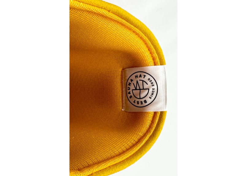 🔴良質蒸温🔴 刺繍入り! イエロー 凄い断熱性 Lサイズ✓フェイク