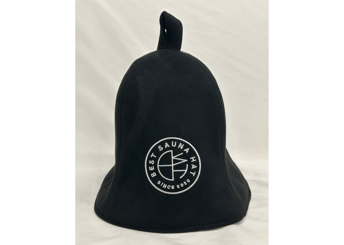 良質蒸音　ベストサウナハット 全3種あり ⚫良質蒸温⚫ 刺繍入り! ブラック厚手 凄い断熱性 Lサイズ