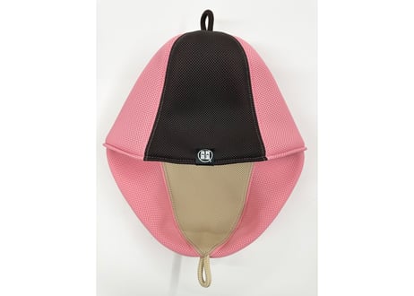 ピンク 🌸バイカラーハード2枚重ね🌸 ダブル!! 次世代 3層構造 ポリエステル・メッシュ素材 大サイズ! サウナハット リバーシブル オリジナル商品 男女兼用 ゆったり