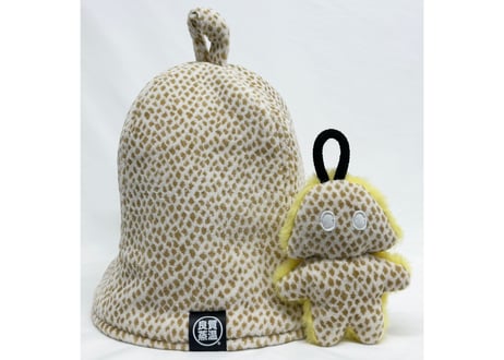 豹柄 フェイクファー素材 ベスト サウナハット&メッシュ君セット 良質蒸温 Lifehacks - ベストサウナハット