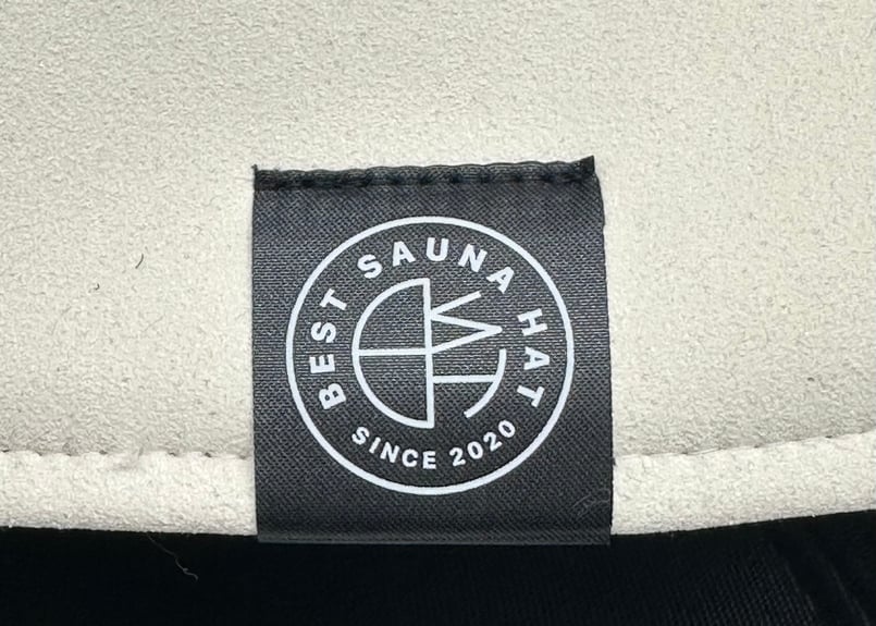 🔴best sauna hat🔴 刺繍入り! ホワイト 凄い断熱性 Lサイズ✓フェイク