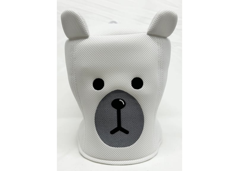 🐻‍全刺繍! 強化 両面厚手メッシュ!! クマ 🐻‍ 2色あり 黒熊 白熊