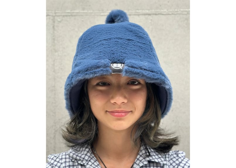 ベストサウナハット/フェイクファー素材/Mサイズ ⚫良質蒸温⚫ 刺繍入り! ブラック厚手 凄い断熱性 Lサイズ