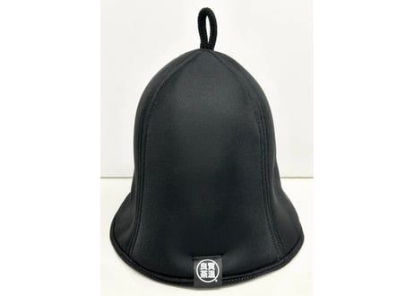 ⚫真っ黒⚫ 厚手 2枚重ね ツルツル✅ダブル!! 次世代 3層構造 ポリエステル・メッシュ素材 大サイズ! サウナハット リバーシブル オリジナル商品