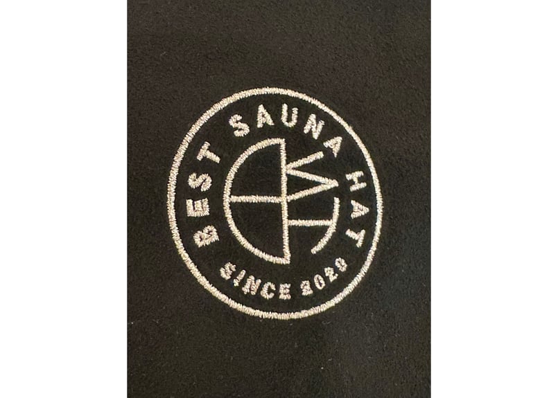 全 2種あり ⚫best sauna hat⚫ 金 刺繍入り! ブラック厚手 凄い断熱性
