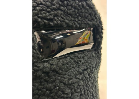 ハッキリ見える!! ブラック ボア! スモーク 小窓付 ハード ✅フルフェイス 世界初! Sauna Armor 虚無僧君メッシュ ✅ 次世代 3層構造 メッシュ素材 サウナハット