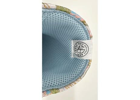 メッシュ君付 👘 着物生地 👘 和柄 トリプル仕立て! 3枚重ね 厚手メッシュ! ✅メッシュ素材 サウナハット  Japanese pattern