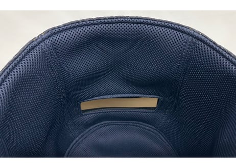 初 トリプル仕立て! 革タグ 💠デニム💠フルフェイス ハッキリ見える!! スモーク 小窓付 ✅ 世界初! Sauna Armor 虚無僧 サウナハット
