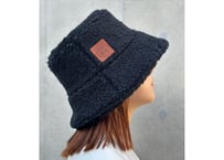 ブラック ⚫バケット サウナハット ⚫ Bucket Sauna Hat ボア素材 メッシュ素材 オリジナル商品 男女兼用