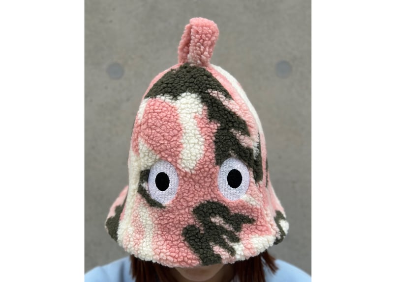 2色あり 👀実写版メッシュ君 迷彩 ボア 素材 カラフルチェック柄 次