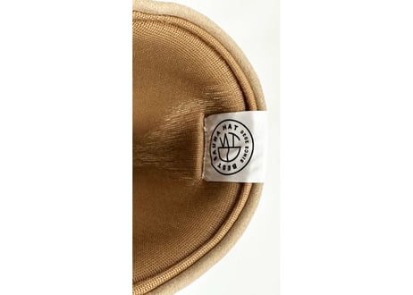 🔴良質蒸温🔴 刺繍入り! ベージュ 凄い断熱性 Lサイズ✅合皮 スエード マイクロファイバー & 次世代 3層構造 ポリエステル・メッシュ素材 特大サイズ! サウナハット