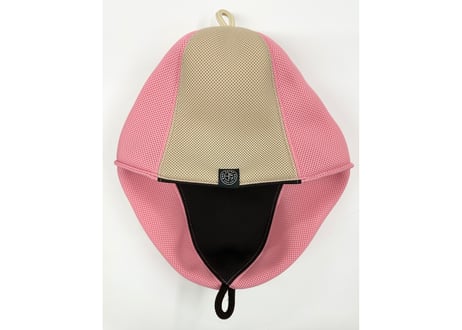 ピンク 🌸バイカラーハード2枚重ね🌸 ダブル!! 次世代 3層構造 ポリエステル・メッシュ素材 大サイズ! サウナハット リバーシブル オリジナル商品 男女兼用 ゆったり