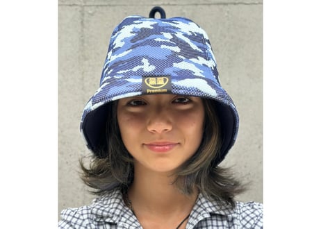 メッシュ君セット 😋 迷彩 トリプル!! 2色 超特大🔴Lサイズ! & Mサイズ! 3枚重 ✅次世代 3層構造 ポリエステル・メッシュ素材 サウナハット リバーシブル