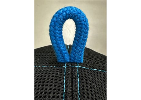 ハード ブラック 🔵ブルー ステッチ ✅ダブル!! 次世代 3層構造 ポリエステル・メッシュ素材 特大サイズ! サウナハット リバーシブル オリジナル商品 男女兼用 ゆったり
