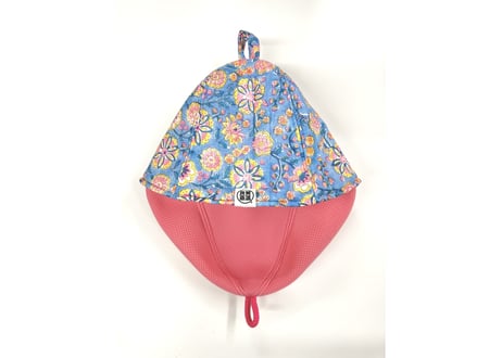 全 3色あり トリプル仕立て! 花柄 ピンク インド綿 キルト Meets ✅次世代 3層構造 厚手 メッシュ素材 サウナハット ハンドメイド オリジナル商品 男女兼用 ゆったり