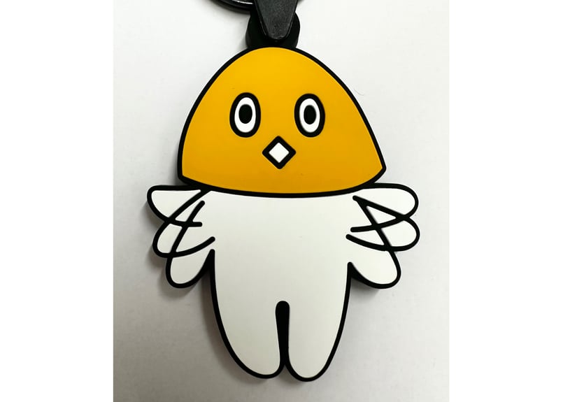 😋 メッシュ君 ラバー キーホルダー 良質蒸温 オリジナル エンボス加工