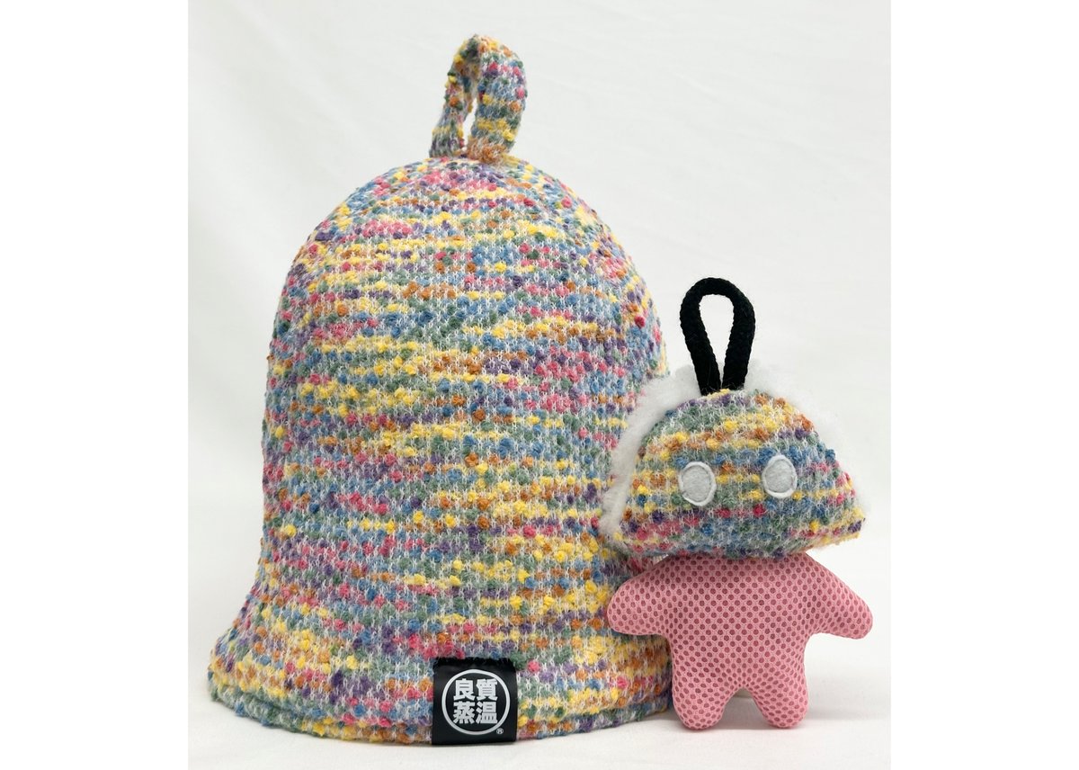 【KN】ベストサウナハット 三毛猫フェイクファーサウナハットメッシュ君付 🐱特報🐱 多くの問合せを頂いていた三毛猫耳付き フェイクファー