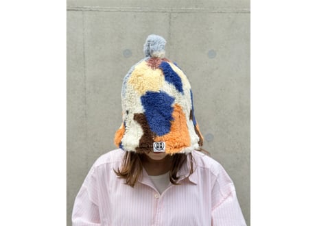 全 2色あり カラフル迷彩 トリプル フェイクファー✅Lサイズ✅ 遮熱性が高い 3枚重ね 次世代 3層構造 メッシュ素材 サウナハット