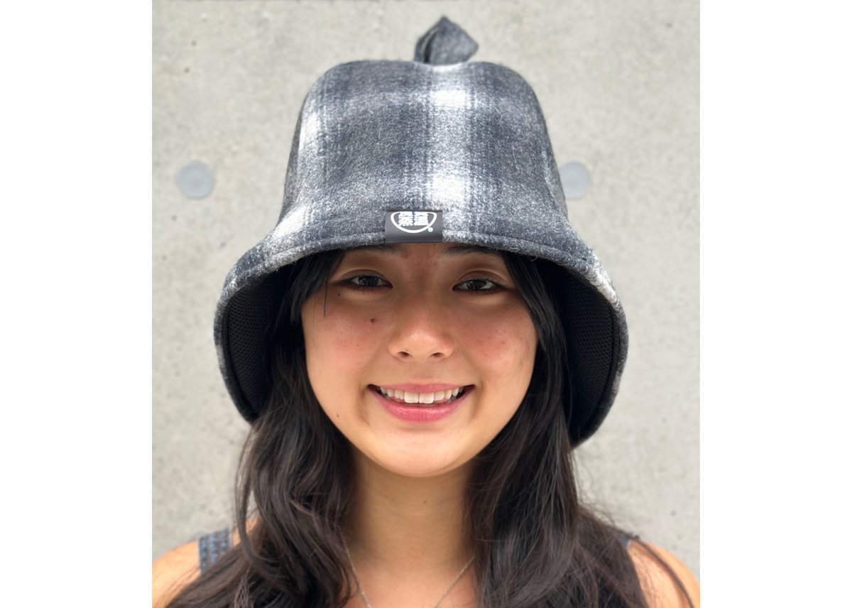 チェック柄✓ メルトン ウール & 次世代 3層構造 ポリエステル