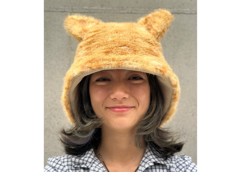 茶トラ柄 猫耳付き 😸 フェイクファー素材 🐱 次世代 3層構造