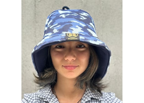 迷彩 トリプル!! 2色 超特大🔴Lサイズ! & Mサイズ! 3枚重 ✅次世代 3層構造 ポリエステル・メッシュ素材 サウナハット リバーシブル オリジナル商品 男女兼用 ゆったり