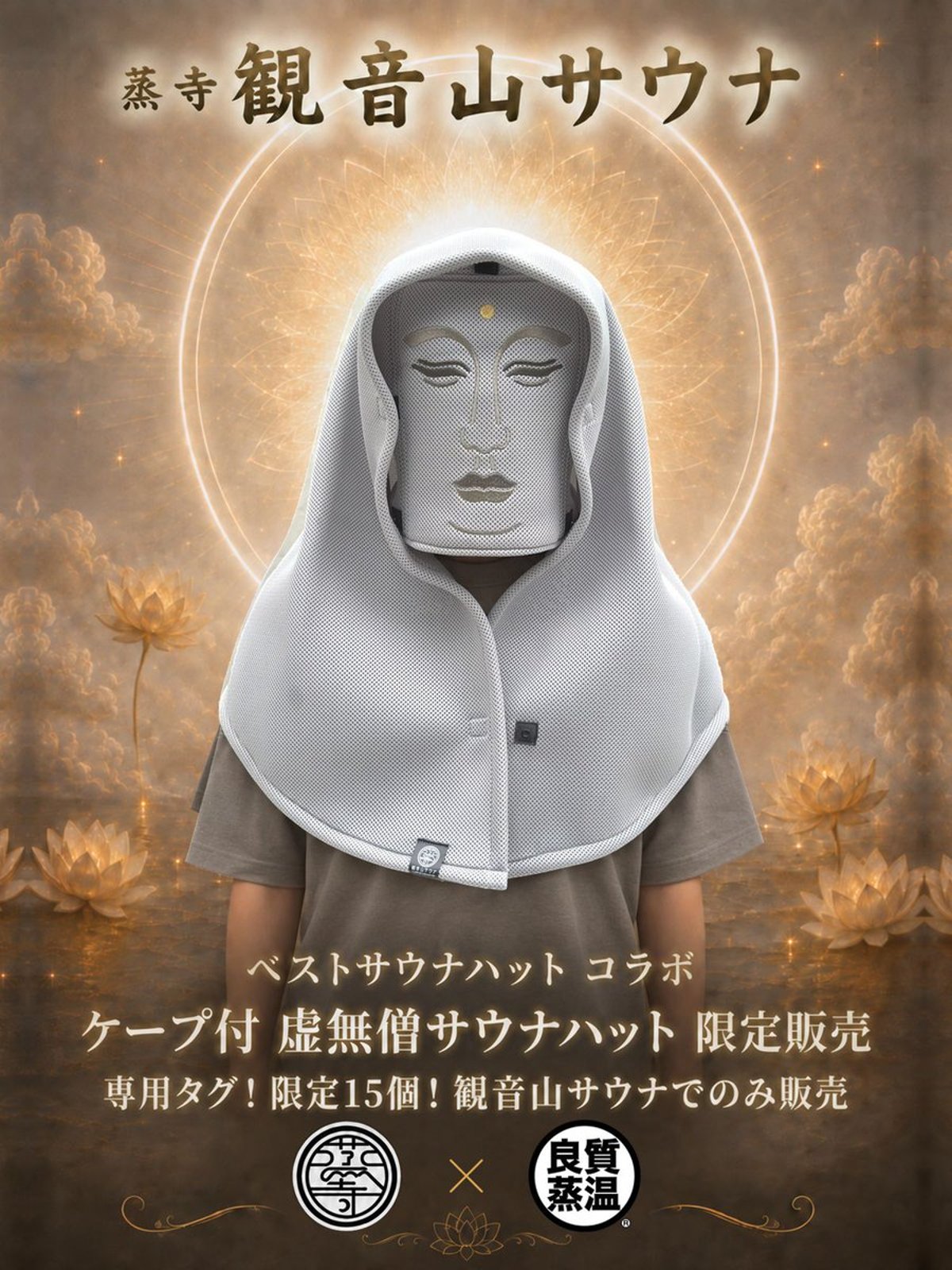 サウナ発達　虚無僧　ベストサウナハット　良質蒸温 観音山サウナ×ベストサウナハット 虚無僧コラボが完成 | ベストサウナ