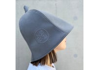 【未使用】良質蒸温 ベストサウナハット　 グレー ボア メッシュ君付 Zigzag tweed ＆メッシュ ベストサウナハット 良質