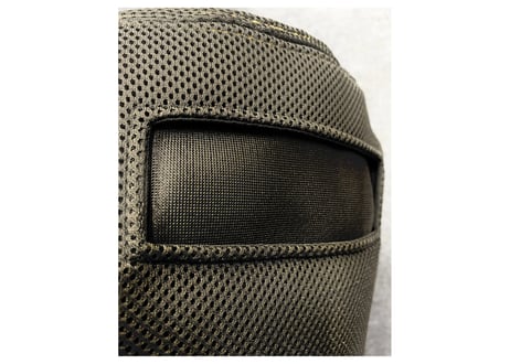 トリプル!! メッシュ 3枚仕立て ✅フルフェイス 世界初! Sauna Armor ブラック 虚無僧君メッシュ ✅ 次世代 3層構造 メッシュ素材 サウナハット  コサック風