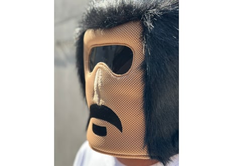 ハッキリ見える!! スモーク サングラス窓付 ハード ✅フルフェイス 世界初! Sauna Armor 虚無僧君メッシュ ✅ サウナハット