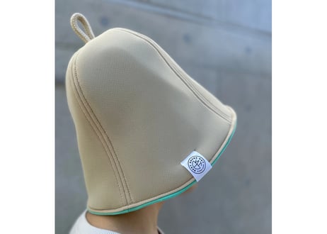 🔴良質蒸温🔴 刺繍入り! ターコイズブルー 凄い断熱性 Lサイズ✅フェイクスエード マイクロファイバー & 次世代 3層構造 ポリエステル・メッシュ素材 特大サイズ! サウナハット