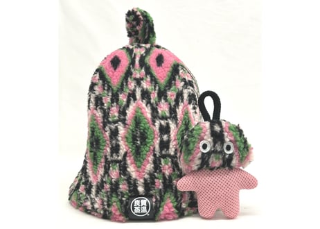 【KN】ベストサウナハット 三毛猫フェイクファーサウナハットメッシュ君付 ぴょんさんのお気に入りは三毛猫ファーの 猫耳サウナハットでした