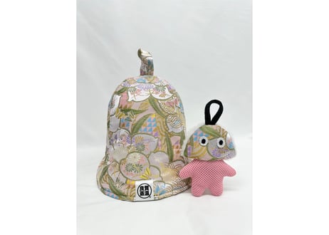 メッシュ君付 👘 着物生地 👘 和柄 トリプル仕立て! 3枚重ね 厚手メッシュ! ✅メッシュ素材 サウナハット  Japanese pattern