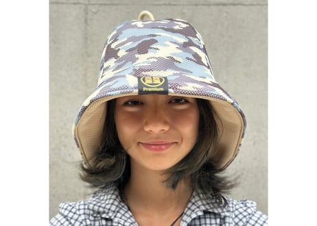 メッシュ君セット 😋 迷彩 トリプル!! 2色 超特大🔴Lサイズ! & Mサイズ! 3枚重 ✅次世代 3層構造 ポリエステル・メッシュ素材 サウナハット リバーシブル