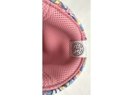 全 3色あり トリプル仕立て! 花柄 ピンク インド綿 キルト Meets ✅次世代 3層構造 厚手 メッシュ素材 サウナハット ハンドメイド オリジナル商品 男女兼用 ゆったり