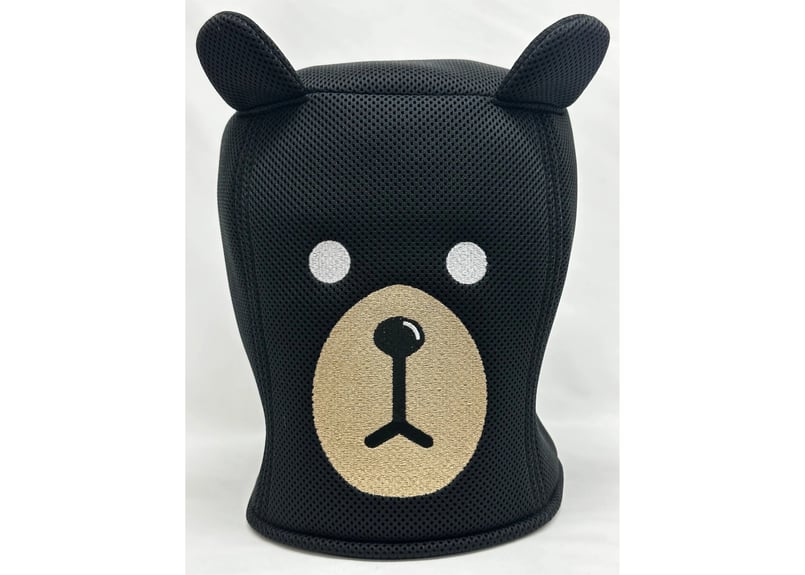 🐻‍全刺繍! 強化 両面厚手メッシュ!! クマ 🐻‍ 2色あり 黒熊