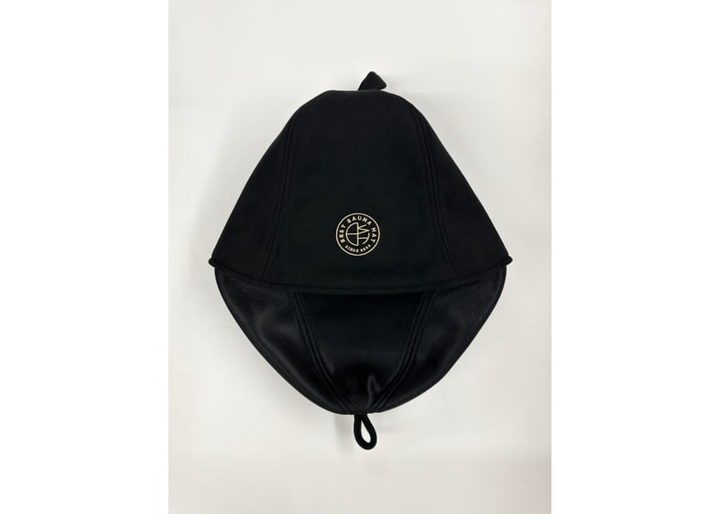 全 2種あり ⚫best sauna hat⚫ 金 刺繍入り! ブラック厚手 凄い断熱性