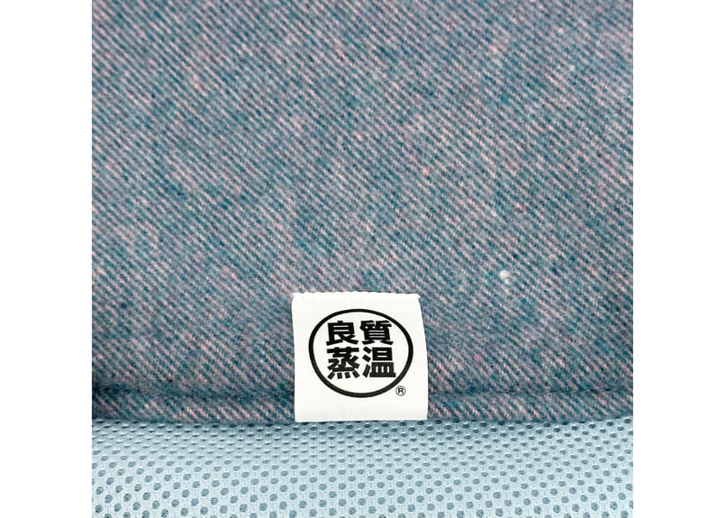 🔵 ブルー 🔵 イタリア製 ウール & 次世代 3層構造 ポリエステル