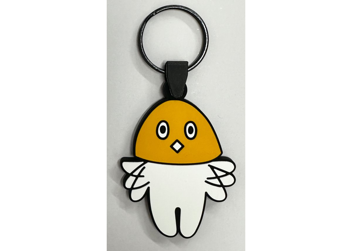 😋 メッシュ君 ラバー キーホルダー 良質蒸温 オリジナル エンボス加工