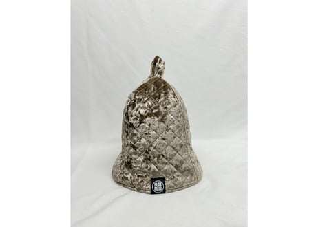全 2色あり 光沢 💠クラッシュ ベロア生地💠 キルト加工  ポリエステル・メッシュ素材 サウナハット