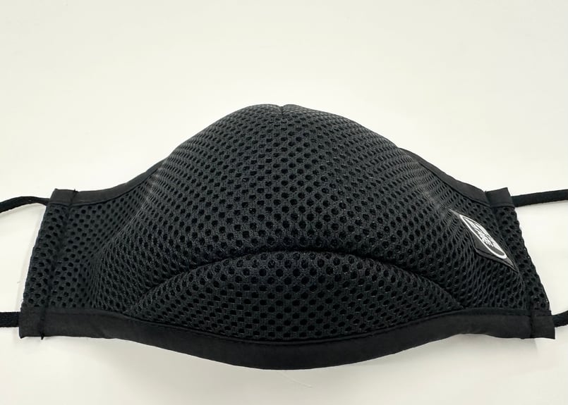 CDロゴ メッシュ素材 ブラック 本気のサウナマスク 新黒ラベル ✓ブラック メッシュ素材 マスク