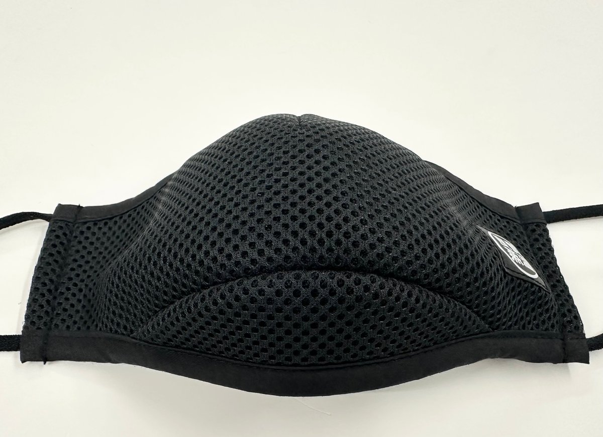 本気のサウナマスク 新黒ラベル ✓ブラック メッシュ素材 マスク