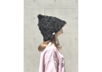 ⚫ フリンジ ブラック ⚫ トリプル 3枚重ね フェイクファー 素材 次世代 3層構造 ポリエステル・メッシュ素材 サウナハット オリジナル商品 男女兼用 ゆったり