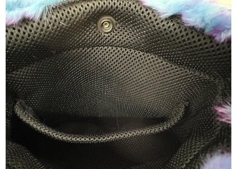 🔴残り 各 2個🔴 全 2色あり ウサギの毛皮 本革 サコッシュ（ショルダーバッグ）BSH オリジナル商品 メッシュ トート バッグ