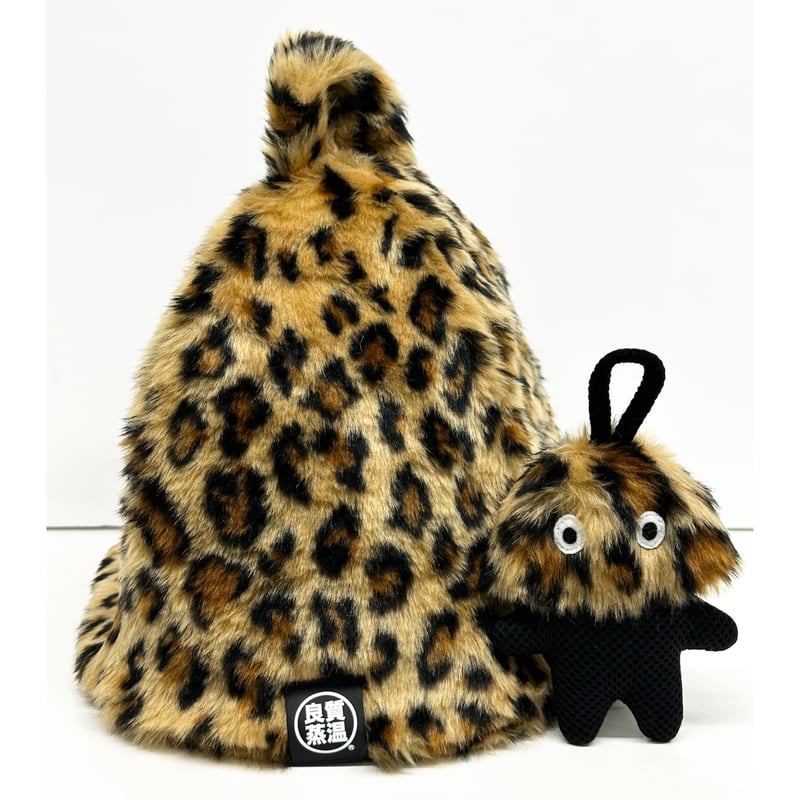 豹柄 フェイクファー素材 ベスト サウナハット&メッシュ君セット 豹柄 フェイクファー素材 ベスト サウナハット&メッシュ君セット