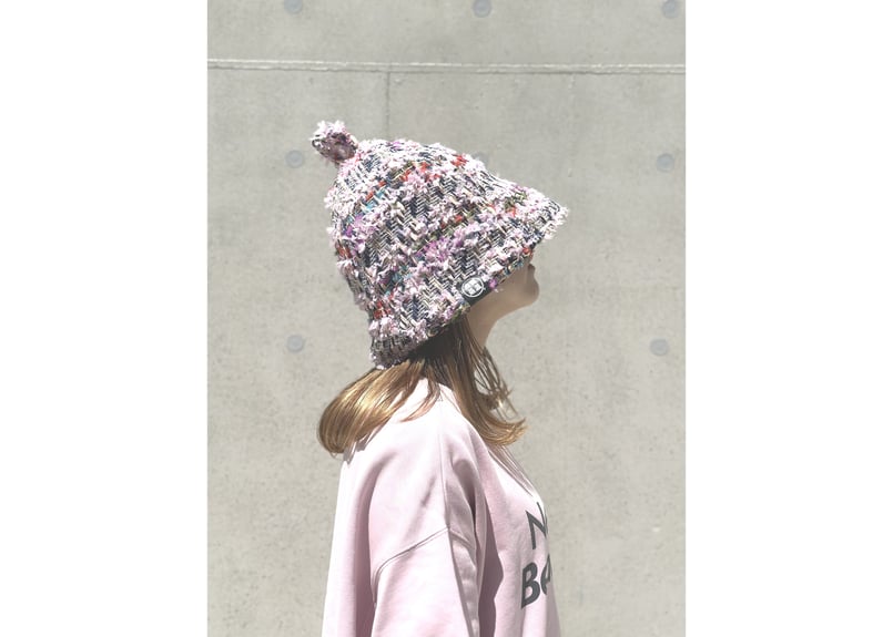 メッシュ君付 😊 🌸ファンシー ツイード ピンク🌸 トリプル 3枚重ね メッシュ君付 😊 🌸ファンシー ツイード ピンク🌸 トリプル 3枚重ね